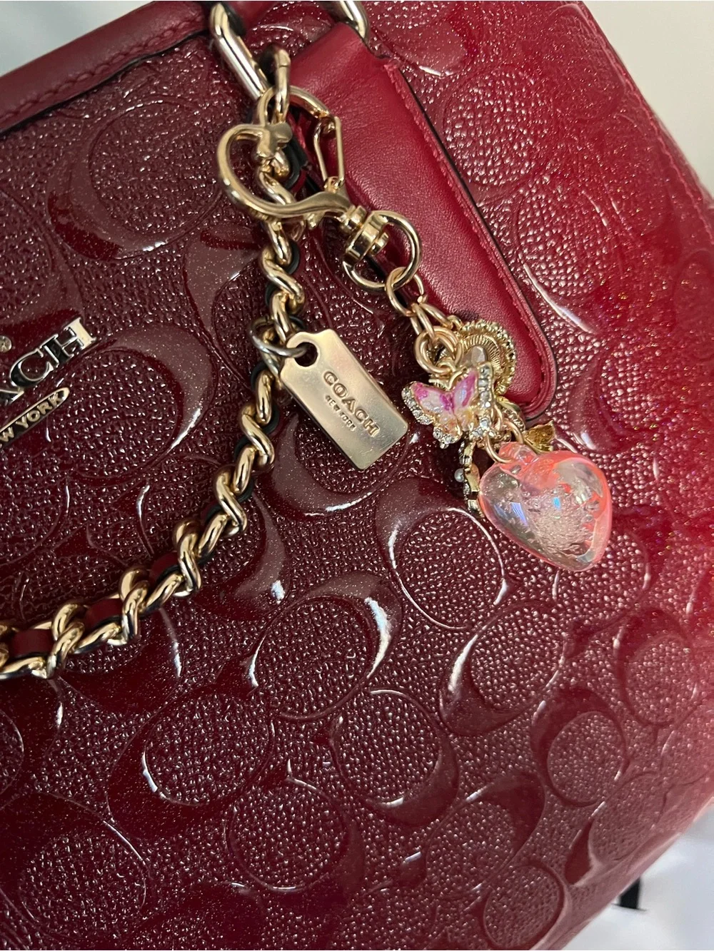 Coach structured satchel